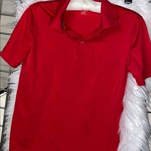 French Toast red uniform shirt